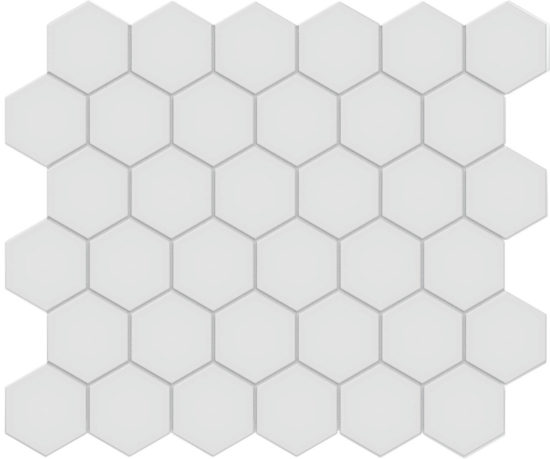2" Gallery Grey Matte Hex Mosaic | Tile Center