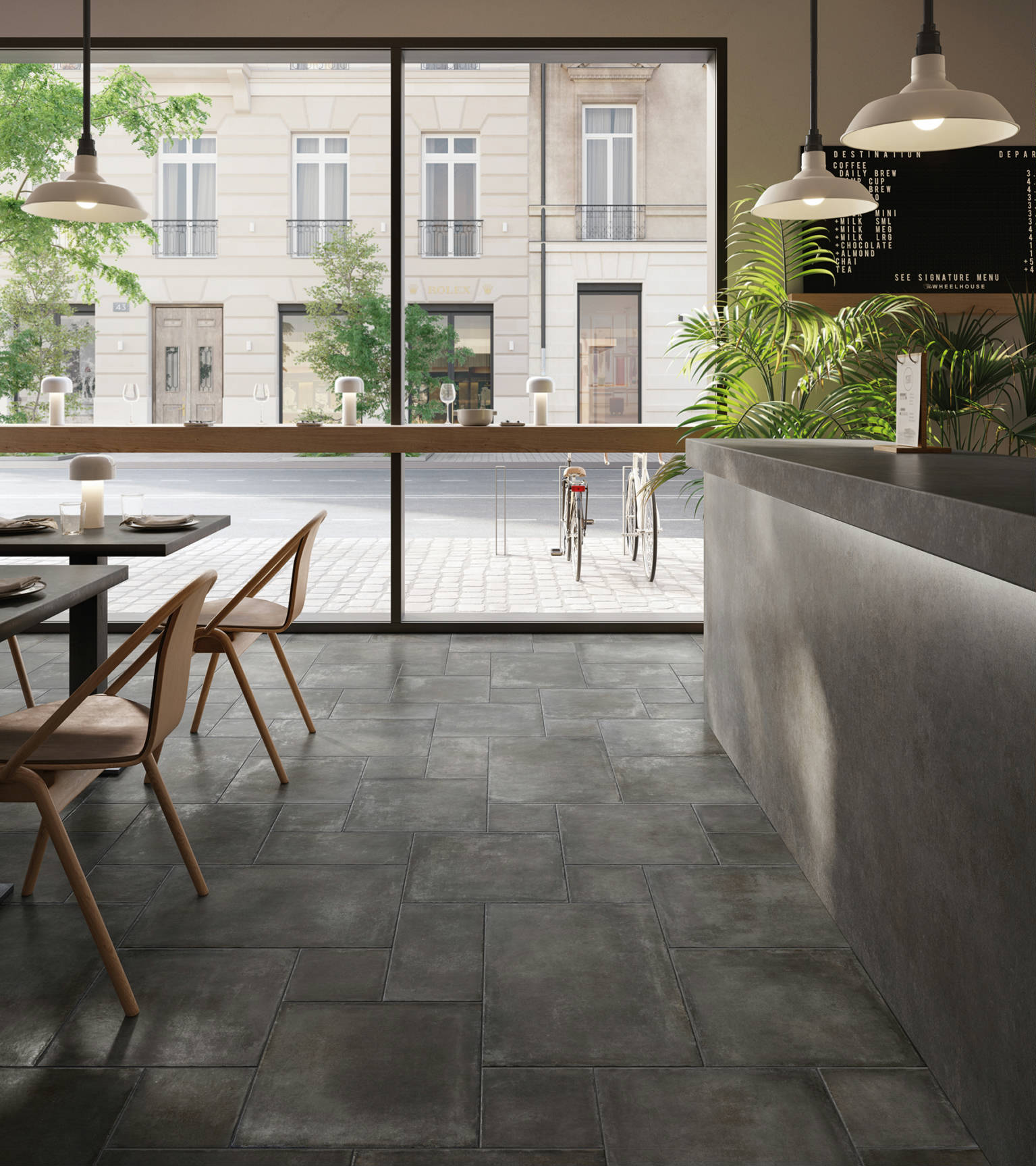 Charleston Palms Steel Modular | Tile Center