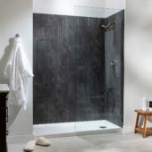 Cracked Slate Shower Wall Kit 30x60x78 | Tile Center