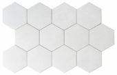 Form 5.5X6.3” White Hexagon | Tile Center