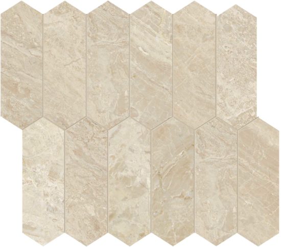 Impero Reale 2x6 Honed Picket Mosaic