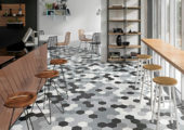Vida 5.5X6.3” Black Hexagon | Tile Center