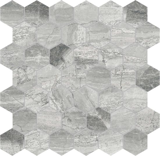 Volcana Notte 2 Hexagon Mosaic